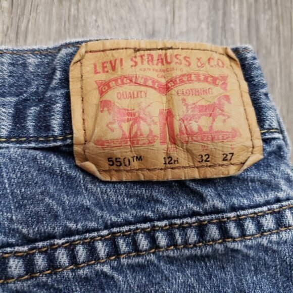 Levis 550 Relaxed Cutt Off Jean Shorts Sz 32 - Picture 6 of 7
